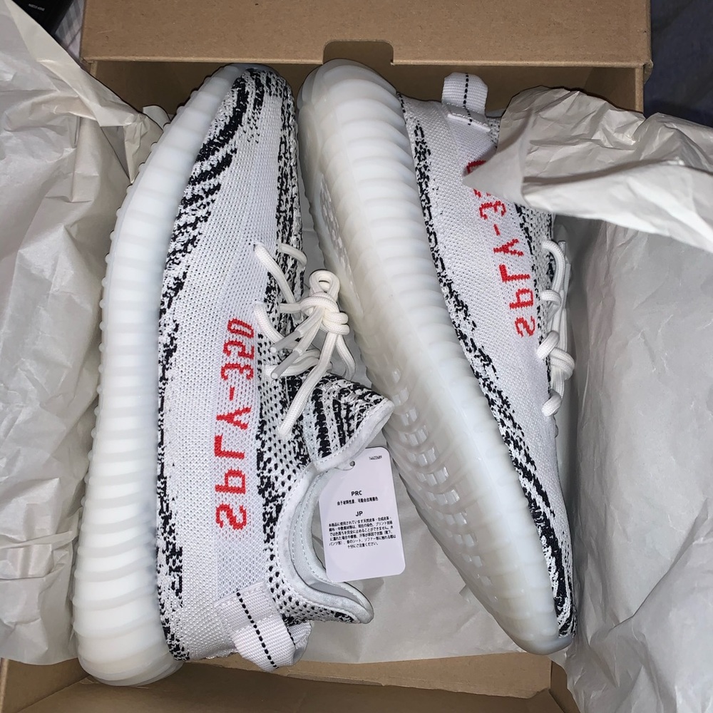 Brand new size 10.5 yeezy zebra v2 350